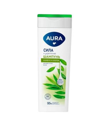 Aura Hair shampoo Strength and strengthening 380ml 2pcs - Buy Online on GoSupps.com