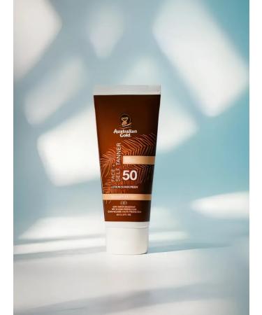 Australian Gold Facial Lotion SPF 50 Face + Self Tanner Lotion Sunscreen - Buy Online on GoSupps.com
