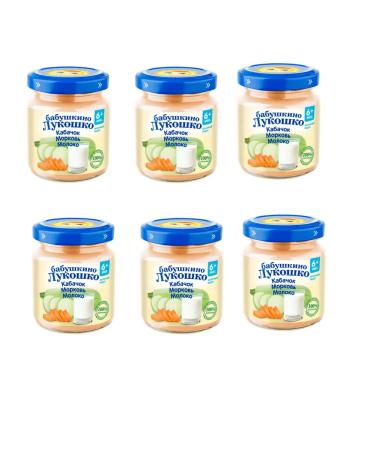grandma's basket Puree zucchini-carrot-milk 100g with 6 months 6 pcs
