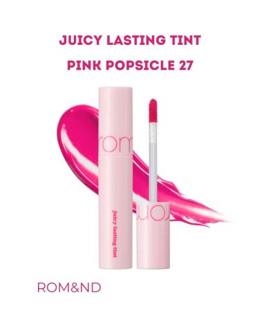 ROM&ND Pink popsicle 27 Tint for the lips with a glossy effect