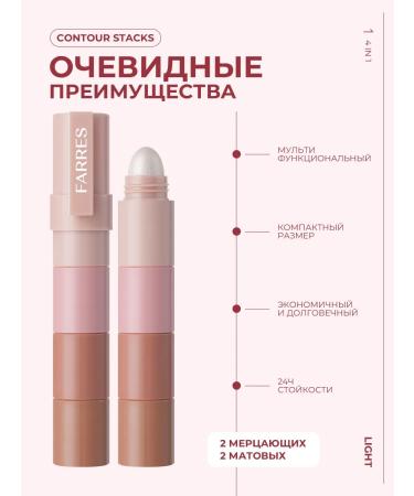 FARRES Face Highlighter 4-V-1 palette palette - Buy Online on GoSupps.com