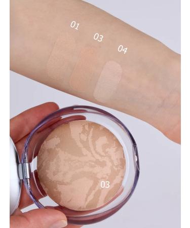 FARRES Facial powder baked tone 03 natural sand - Buy Online on GoSupps.com