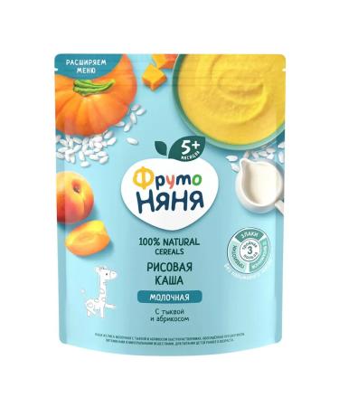 Frutonyanya Porridge rice pumpkin-apricot from 5 months. 200g 4pcs - Buy Online on GoSupps.com