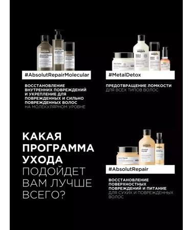L'Oreal Professionnel ABSOLUT Repair Molecular 500 shampoo - Buy Online on GoSupps.com