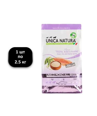 Unica Natura 1 pcs 2.5 kg mono dry food trout