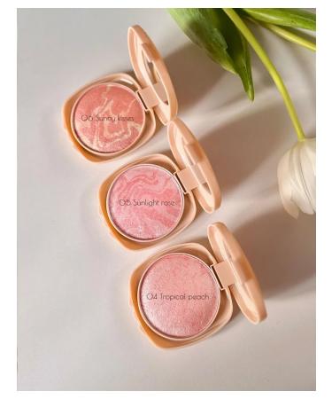 BIELITA Face blush shining Beauty Skin Tone 05 Sunlight Rose - Buy Online on GoSupps.com