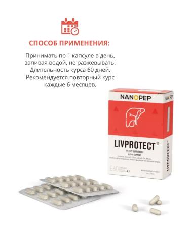 NANOPEP Peptides Havinson Livoprotect for the liver and gastrointestinal tract 60 capsules - Buy Online on GoSupps.com