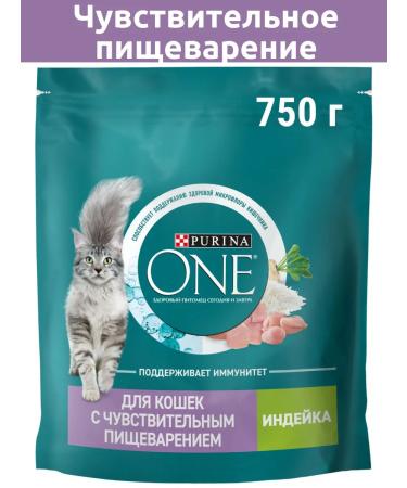 PURINA ONE Dry food for cats with sensitive digestion 750 g