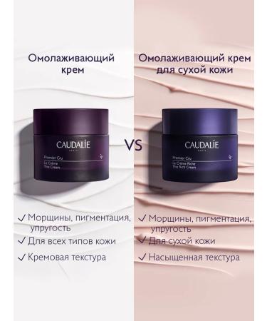 CAUDALIE Premier Cru anti -aging cream for dry skin - Buy Online on GoSupps.com