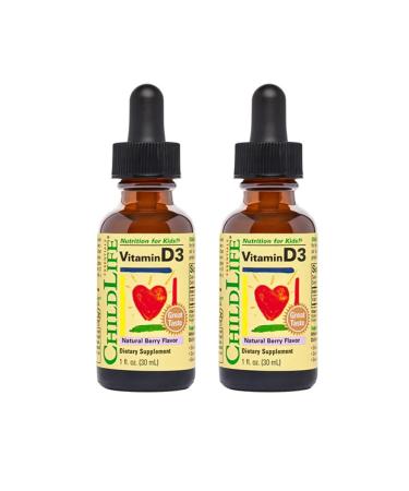 ChildLife Essentials Vitamin D3 for children Taste natural berries 500 IU 30 ml - Buy Online on GoSupps.com