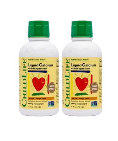 ChildLife Essentials Liquid calcium with magnesium for children Orange taste - Buy Online on GoSupps.com