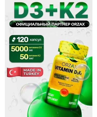 Orzax Vitamin D3 K2 5000 T rkiye D3 K2