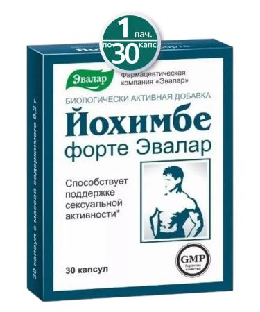 Evalar JSC Yohimbe Forte 30 kaps