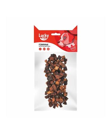 Lucky bits Delicacy to dogs Light beef for training 100g