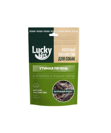 Lucky bits Delicacy to dogs dried duck liver 30g*2pcs - Buy Online on GoSupps.com