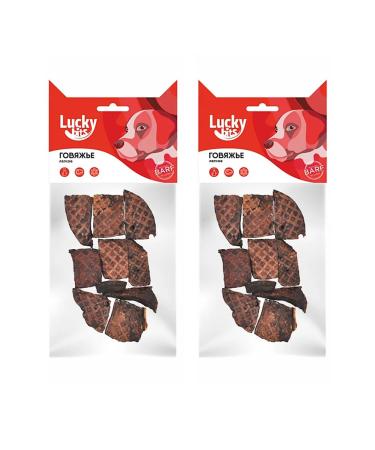 Lucky bits Delicacy to dogs beef light 40g*2pcs