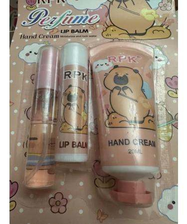 Set of lip balm + hand cream Capybar - Buy Online on GoSupps.com