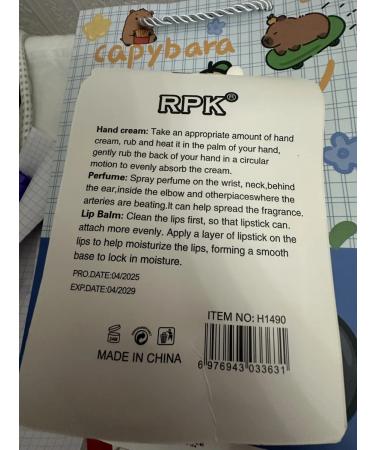 Set of lip balm + hand cream Capybar - Buy Online on GoSupps.com
