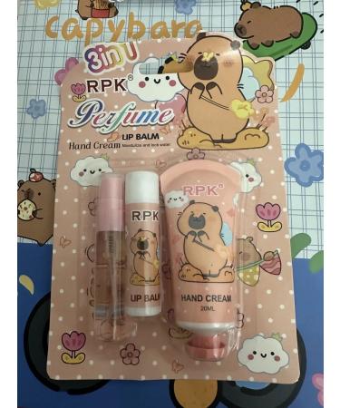 Set of lip balm + hand cream Capybar - Buy Online on GoSupps.com