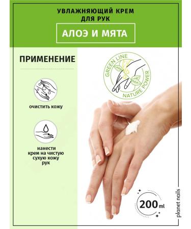 Planet Nails Moisturizing hand for hand "Green Line" 200ml - Buy Online on GoSupps.com