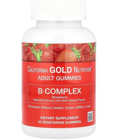 California Gold Nutrition B Complex 45 Vegetarian Gummies (b complex)
