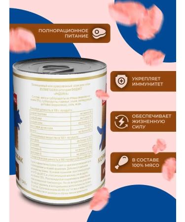 ZOOM ETHODOLOGY Dog feed moist turkey 4 banks 340 gr - Buy Online on GoSupps.com