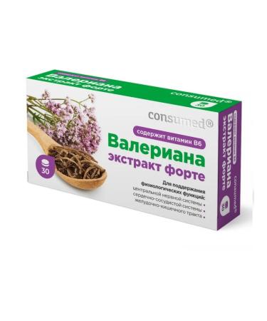 Consumed Valerian extract Forte + B6 table. 600 mg No. 30