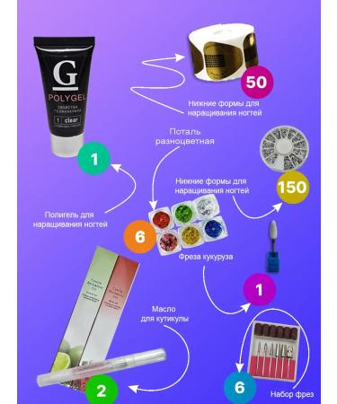 BEULSKY Set for manicure and nail extension with a device and lamp - Buy Online on GoSupps.com