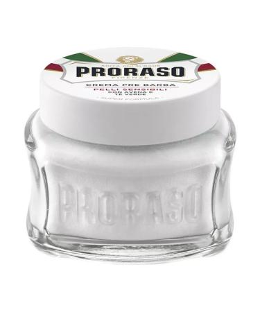 PRORASO Cream before shaving green tea and oats 100 ml - Buy Online on GoSupps.com