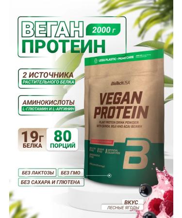 BioTechUSA Vegetarian protein Vegan Protein 2000. Forest berries
