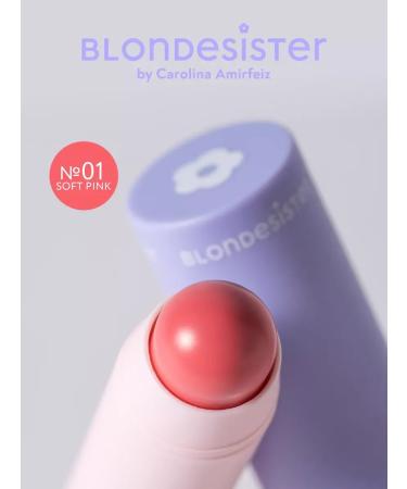 BLONDESISTER Blue-license Seck 2 in 1 Lip or Cheek Soft Pink 01 - Buy Online on GoSupps.com