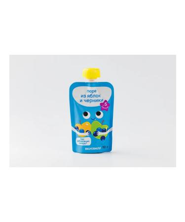 VkusVill Puree from apples and blueberries 90 g