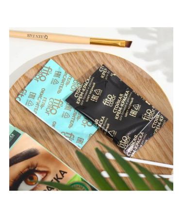 Fito cosmetics Strong paint for eyebrows and eyelashes Black 2x2 ml color - Buy Online on GoSupps.com