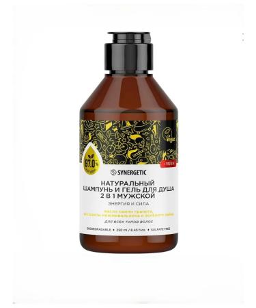 Natura Siberica Shampoo and shower gel 2 in 1 for men "energy and strength"