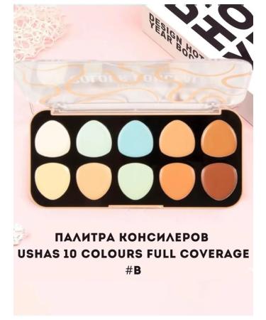 ushas Concelers palette 10 Colors Full Coverage #b