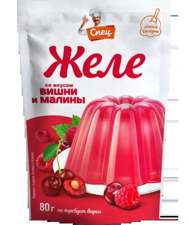 gourmand Jelly with the taste of cherries and raspberries 80 grams