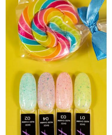 Professional Nail Art Set of nails camouflage color with sparkles4 pcs - Buy Online on GoSupps.com