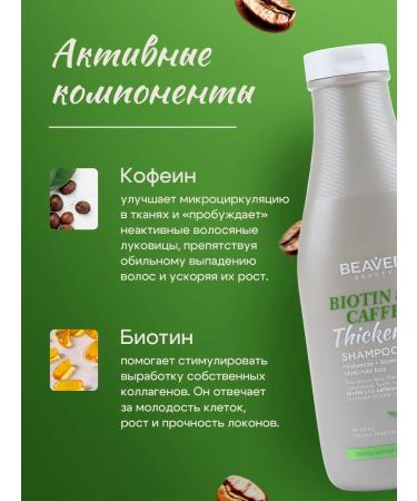 Beaver Hair shampoo with biotin and caffeine 730 ml - Buy Online on GoSupps.com