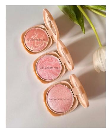 Belita Shining blush Beauty Skin Tone 05 SunLight Rose - Buy Online on GoSupps.com