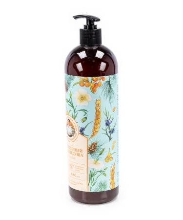 Grandma Agafia's Recipes Siberian herbalist gel for the shower is nutritious 1l - Buy Online on GoSupps.com