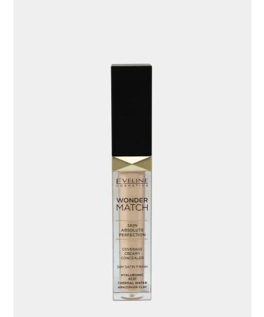 EVELINE Concealer with hyaluronic acid Wonder Match 25 Light Beige - Buy Online on GoSupps.com