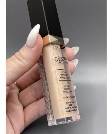 EVELINE Concealer with hyaluronic acid Wonder Match 25 Light Beige - Buy Online on GoSupps.com