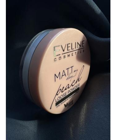 EVELINE Powder Transparent Matter Matt My Day Peach 6g