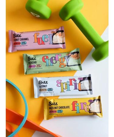 BITE BITE BITE-Mindal Protein Bars 12 pcs - Buy Online on GoSupps.com