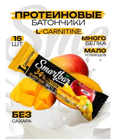 SportbarLabs Protein bars L-carnitine 34% of mangoes 40 gr. 15pcs