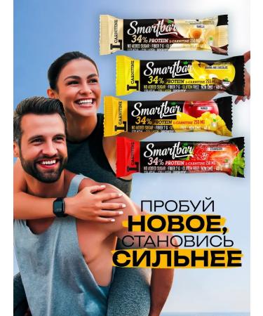 SportbarLabs Protein bars L-carnitine 34% of mangoes 40 gr. 15pcs - Buy Online on GoSupps.com