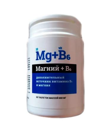Alina Pharma LLC Magnesium+B6 4Up at 60pcs. Tablets of 650 mg