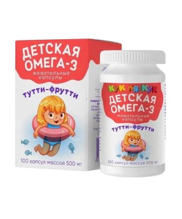 mirrolla Children's Omega 3 with the taste of Tutti-Frutti N100 caps