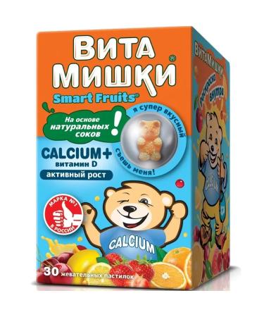 Vitamin Bears Calcium+vitamin D Chewing pastries weighing 2500 mg 30 pcs