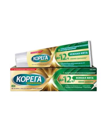Korega Professional cream D tooth prosthesis delicate mint 40.0